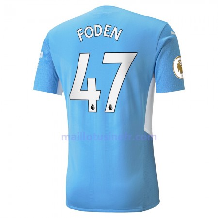 Maillot de Foot Manchester City Phil Foden 47 Domicile 2021-22 Maillot de Foot Manchester City Phil Foden 47 Domicile 2021-22